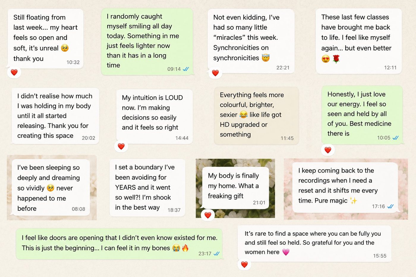 Messages about synchronicities, loud intuition, holding a boundary and feeling held